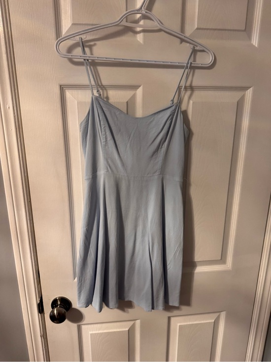 Aritzia Dresses & Skirts - Aritzia Pale Blue Spaghetti-Strap Mini Dress